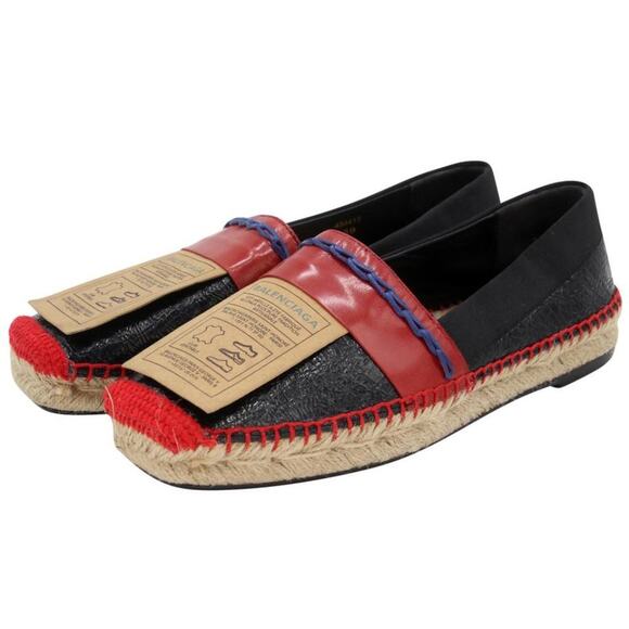 Balenciaga Espadrille Colorblock 39 Leather Emblem Flats BL-0225N-0052 - Picture 4 of 12